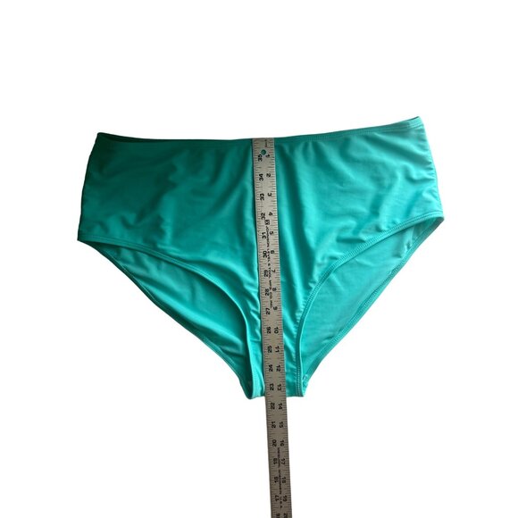 Womens Halter Neck Turquoise Butterfly Print  2 Pc Swimsuit Dress, Size XXL - Picture 11 of 16